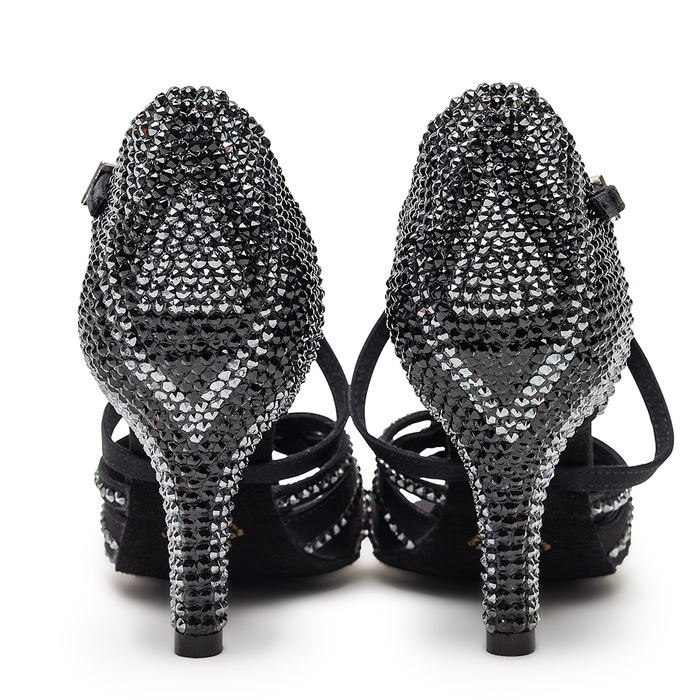 IDS: женские латина каблук 2, 2 1/2, 3, 3 1/2  [MIA BY LAUREN] (Black) р.2-8 вкл. 1/2