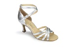 IDS: женские латина каблук 2,5 IDS  [Melissa] (Сереб.кожа) р.3- вкл.1/2