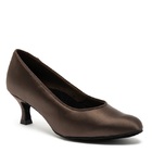 IDS: женские стандарт Каблук 1 1/4/1 1/2-2-2 1/2-3  [ICS RoundToe] (ESPRESSO SATIN) р.2-8 вкл. 1/2