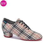 IDS: женские для практики и преподавания каблук 1 1/2  [HEATHER SPLIT] (BEIGE CHECK) р.2-8 вкл. 1/2