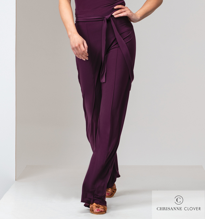 CHRISANNE: женская танцевальная одежда брюки  [VOGUE] (Plum) р. XS,S,M,L