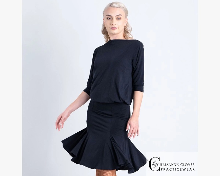 CHRISANNE: женская танцевальная одежда топ  [VIRGO] (Чёрный) р.XS,S, M, L, XL