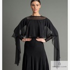 CHRISANNE: женская танцевальная одежда топ  [ISLA] (Чёрный) р.XS,S, M, L