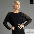 CHRISANNE: женская танцевальная одежда топ  [CHARLOTTE 25] (чёрный) р.XS, S, M, L, XL