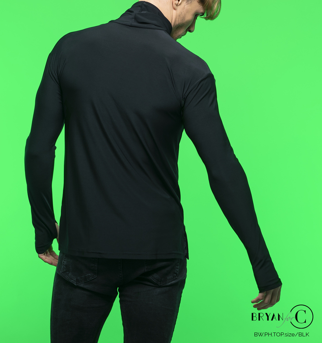 CHRISANNE: мужская танцевальная одежда топ  [PHEONIX] (черная) р. S, M, L