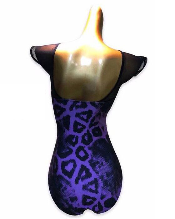 Supadance: женская танцевальная одежда   [Боди] (Purple Leopard) р.S, M, L